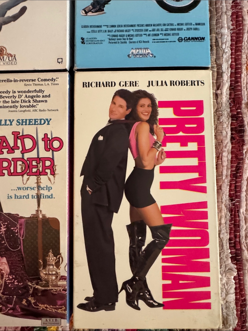 4 VHS 📼 includes unopened original OVERBOARD, Maid to Order, Mannequin, plus - - Picture 3 of 11